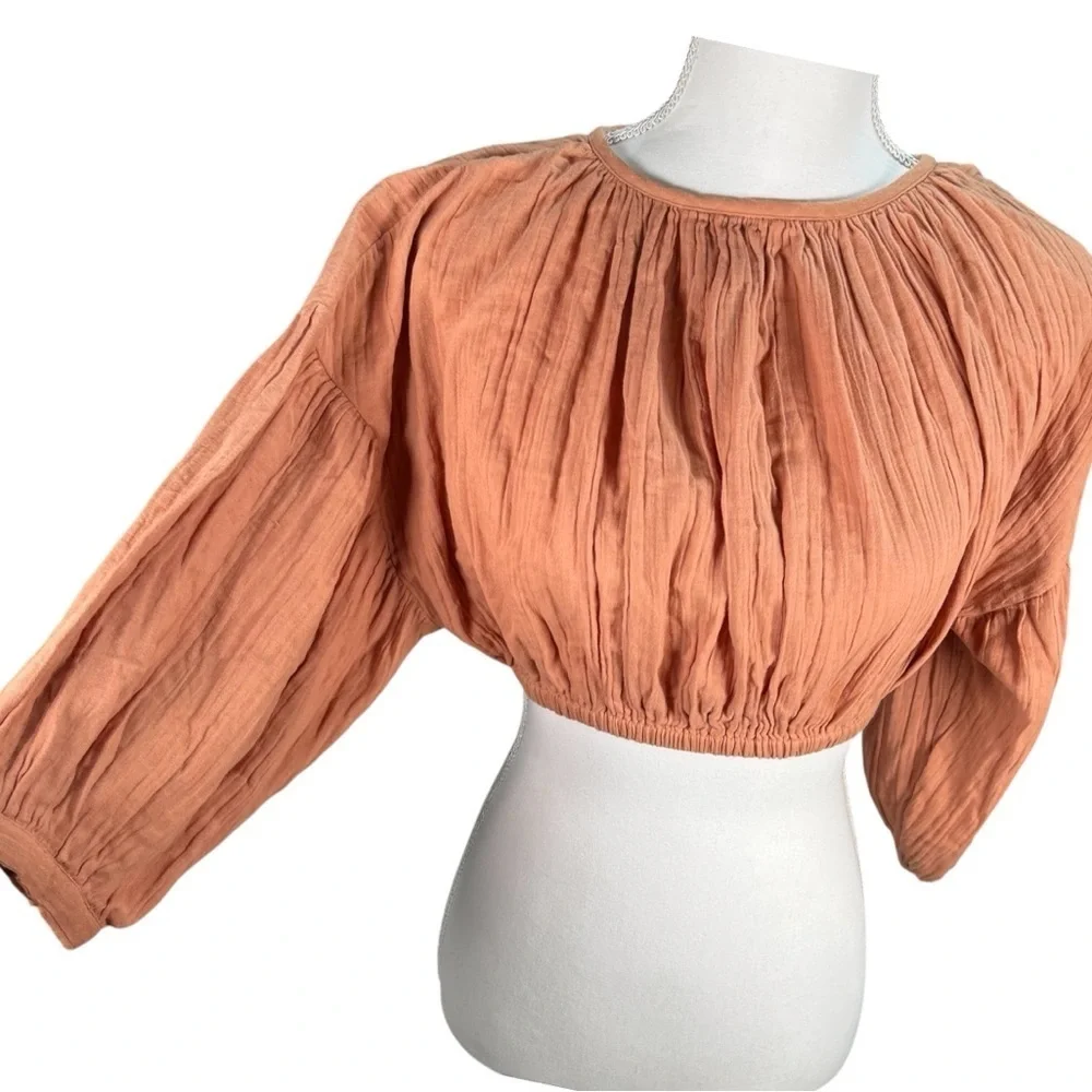 Free People | Long Sleeve Crop Top - Picture 2 of 4